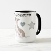 MUG L'ITALIEN GREYHOUND COMBO DEUX BOUGIES À TONNE. MU (Devant droit)