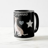 MUG L'ITALIEN GREYHOUND COMBO DEUX BOUGIES À TONNE. MU (Devant droit)
