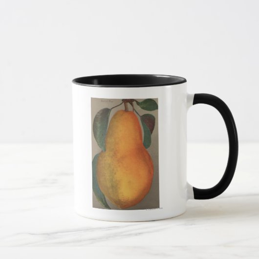 Mug Lithographie de chromo de fruits de Bartlett Pear (Droite)