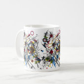 Mug Lithographie de Vierte Bauhausmappe par Kandinsky (Devant gauche)