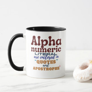 Mug Littéral alphanumérique en programmation Cobol