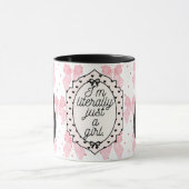 Mug Littéralement juste une fille Coquette Chat Rose G (Centre)
