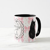 Mug Littéralement juste une fille Coquette Chat Rose G (Devant droit)