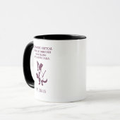 Mug Littérature convaincante cultivant la pensée criti (Devant gauche)