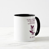 Mug Littérature convaincante cultivant la pensée criti (Devant droit)