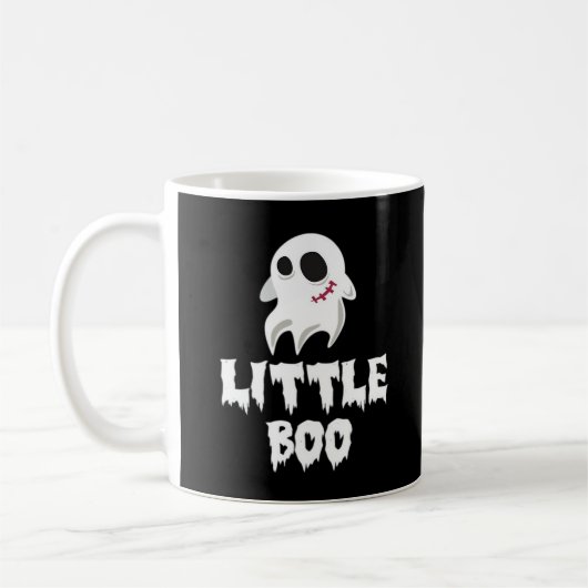 Mug Little Boo In Halloween Cool Graphic (Gauche)