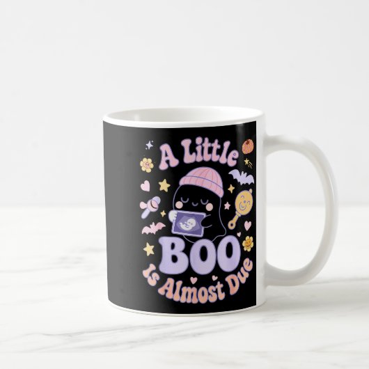 Mug Little Boo Is Almost Due Fun Halloween Cute Pregna (Droite)