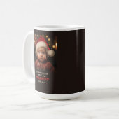 Mug Little Boy Naughty List Photo de Noël (Devant gauche)