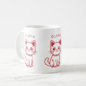 Mug Little Cat (CHANGER TOUTES LES COULEURS) et nom (Devant gauche)
