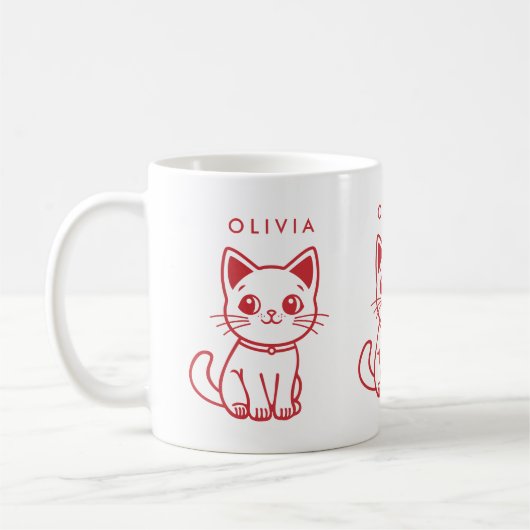 Mug Little Cat (CHANGER TOUTES LES COULEURS) et nom (Gauche)