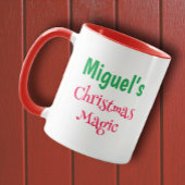 Mug Little Cat Père Noël personnalisable