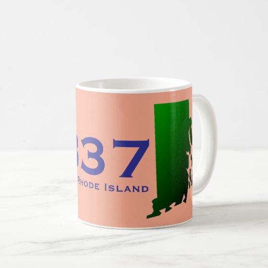 Mug Little Compton, code postal RI - 02837 - Sakonnet, (Devant droit)