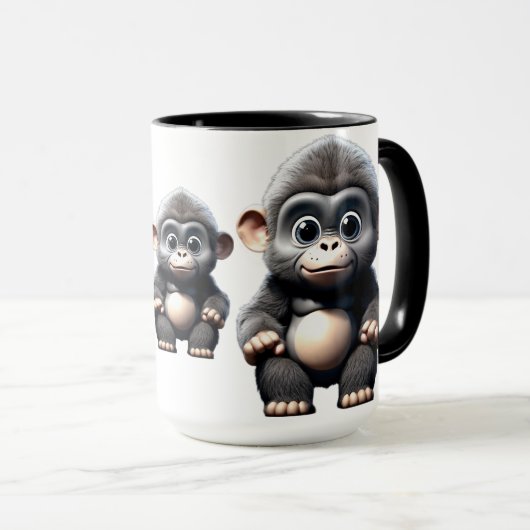 Mug Little Cute Gorilla (Devant droit)