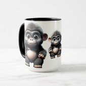 Mug Little Cute Gorilla (Devant gauche)