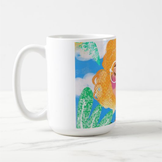 Mug Little Girl with Flowers (Gauche)