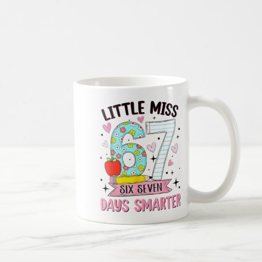 Mug Little Miss 67 Days Smarter Coquette Bow 67th Day (Droite)