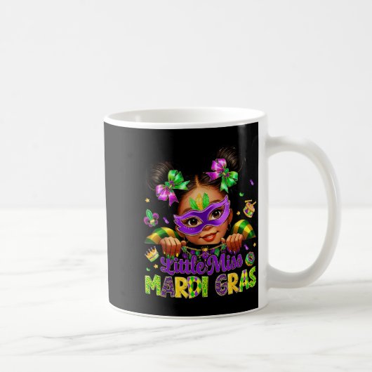 Mug Little Miss Mardi Gras Carnival New Orleans Fleur  (Droite)