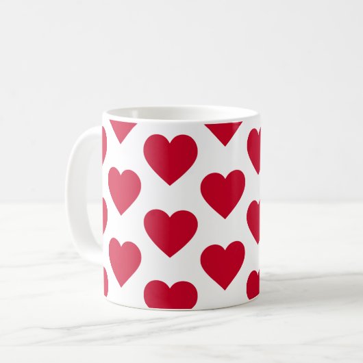 Mug Little Red Hearts (Devant gauche)