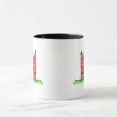 Mug Little Red House avec ligne électrique (Centre)