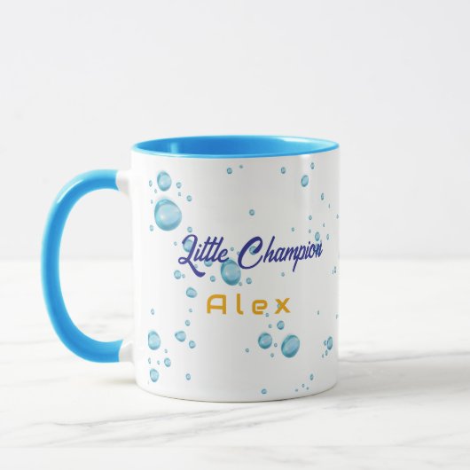 Mug Little Swimmer Champion Personize Design  (Gauche)