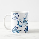 Mug littoral chic indigo bleu marine (Gauche)