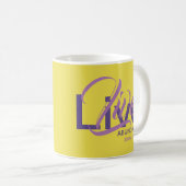 Mug Live Abondamment John 10:10 Yellow Custom Scriptur (Devant droit)