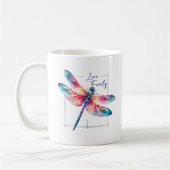 Mug Live Freely - Dragonfly Colorful Inspirational (Gauche)