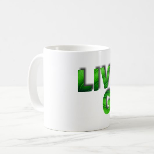 Mug Live Green (Devant gauche)