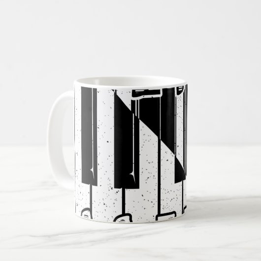 Mug Live Jazz Calligraphy Illusion Logo Lettering with (Devant gauche)