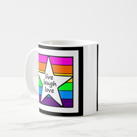 Mug Live Laugh Love (Devant gauche)