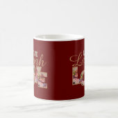 Mug Live, Laugh, Love Rustic Floral on Burgundy (Centre)
