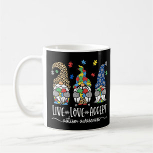 Mug Live Love Acceptez la conception de Sensibilisatio