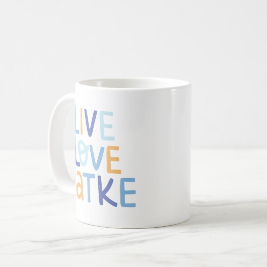 Mug Live Love Latke Hanoukka Design (Devant gauche)