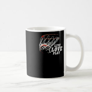 Mug Live Love Play Basketball By Subgirl