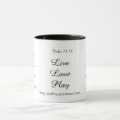 Mug Live Love Pray Christian (Centre)