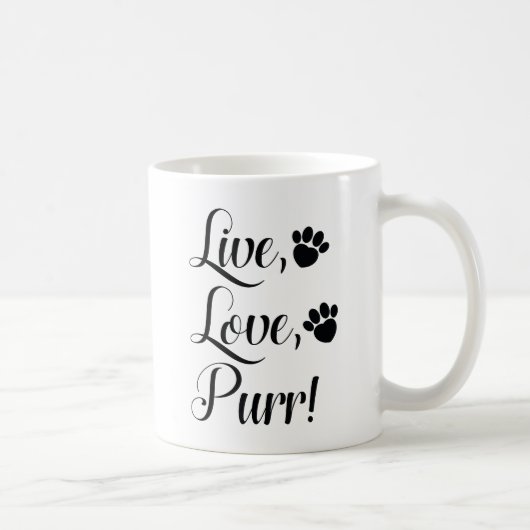 Mug Live Love Purr (Droite)