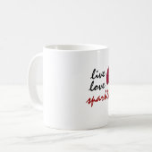 Mug Live Love Sparkle (Devant gauche)