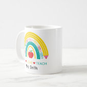 Mug "Live, Love, Teach" Boug de café - Cadeau de l'ens (Devant gauche)