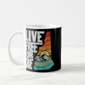 Mug Live Or Die Retro New Hampshire Nature  (Gauche)