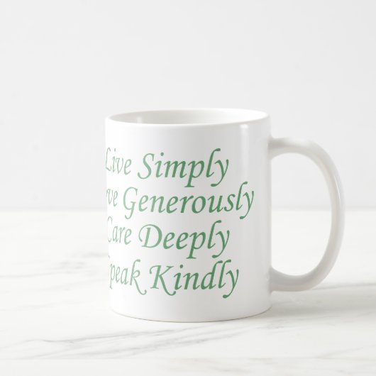 Mug Live Simply green (Droite)