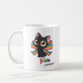 Mug Live With Pride - Rainbow Cat LGBTQ Pride (Gauche)