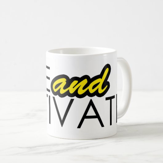 Mug LiveAndMotivate.com (Devant droit)