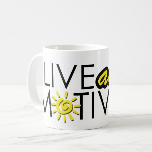 Mug LiveAndMotivate.com (Devant gauche)
