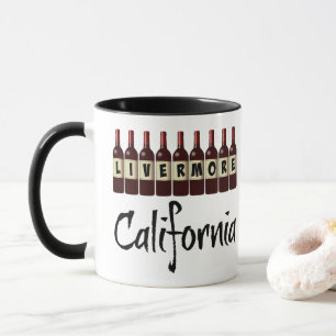 Mug Livermore California Red Wine Bottts Dégustation