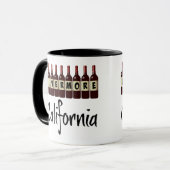 Mug Livermore California Red Wine Bottts Dégustation (Devant gauche)