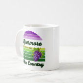 Mug Livermore Wine Country Purple Green Stripes Grapes (Devant gauche)