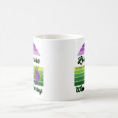 Mug Livermore Wine Country Purple Green Stripes Grapes (Centre)