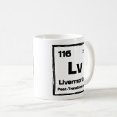 Mug Livermorium (Lv) - Periodic Table of The Elements (Devant droit)
