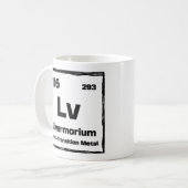 Mug Livermorium (Lv) - Tableau Périodique des Éléments (Devant gauche)