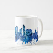 Mug Liverpool Angleterre Skyline Blue (Devant droit)